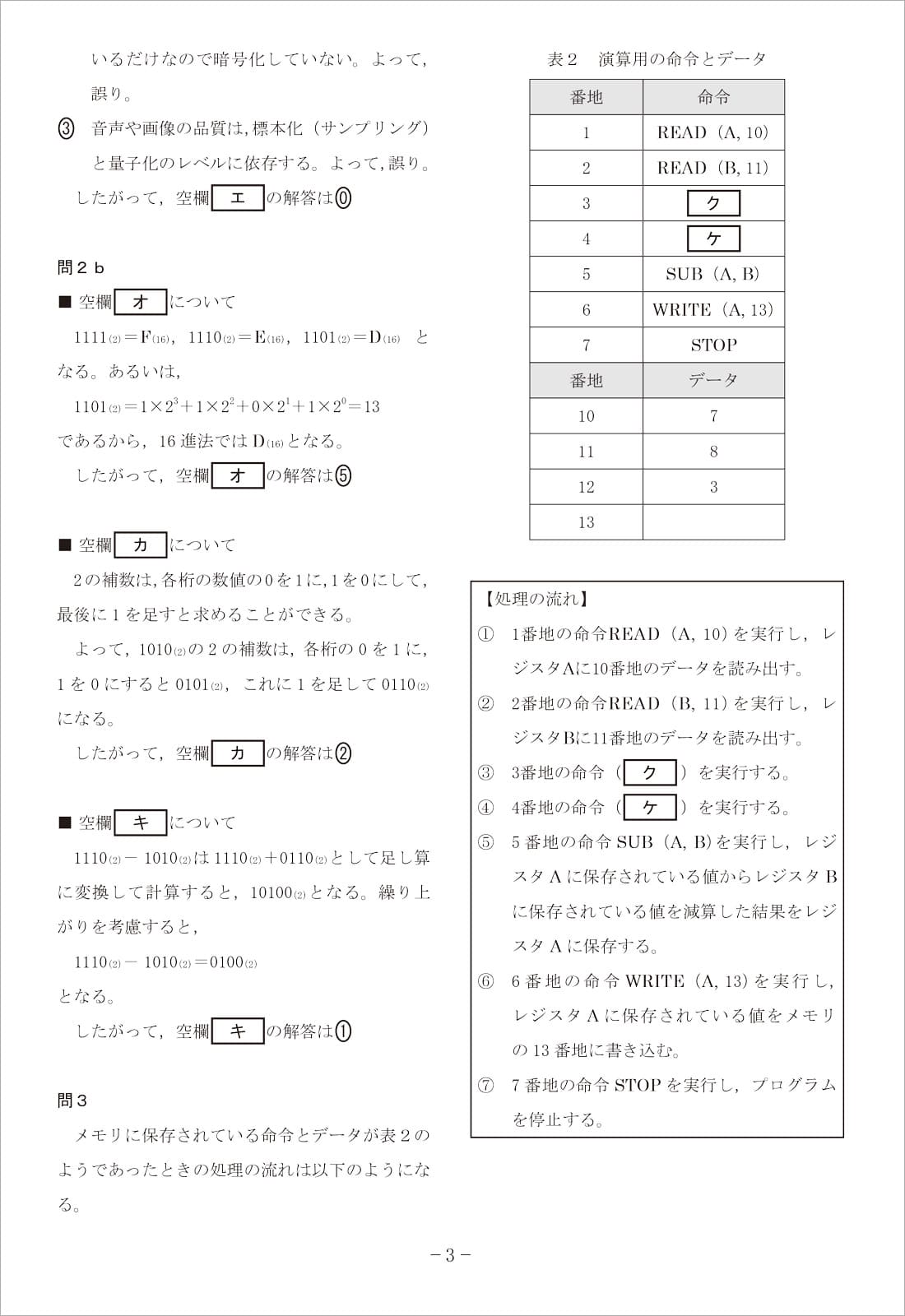 解答・解説